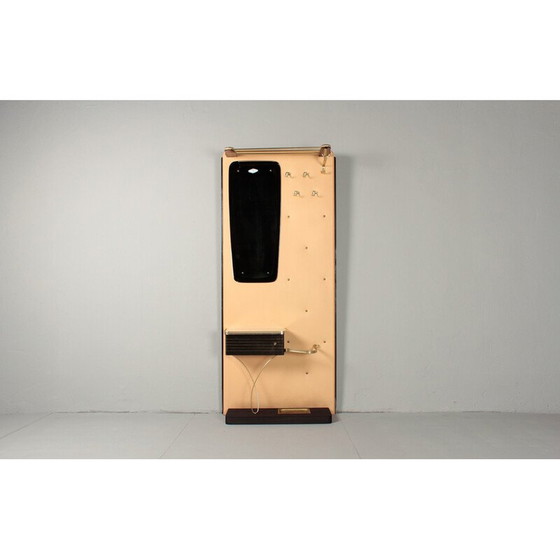 Image 1 of Armoire vintage en bois et plastique avec miroir, Allemagne 1961