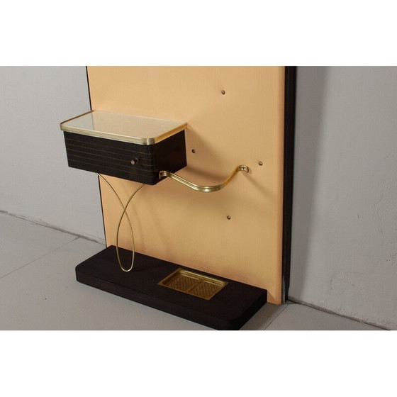 Image 1 of Armoire vintage en bois et plastique avec miroir, Allemagne 1961