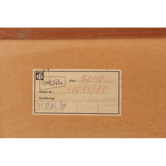 Image 1 of Armoire vintage en bois et plastique avec miroir, Allemagne 1961