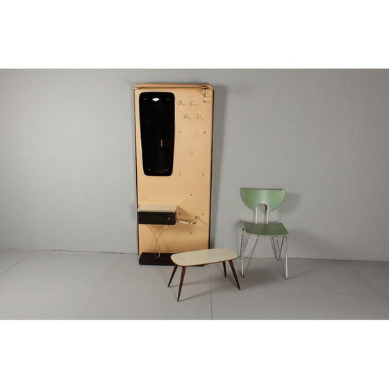 Image 1 of Armoire vintage en bois et plastique avec miroir, Allemagne 1961