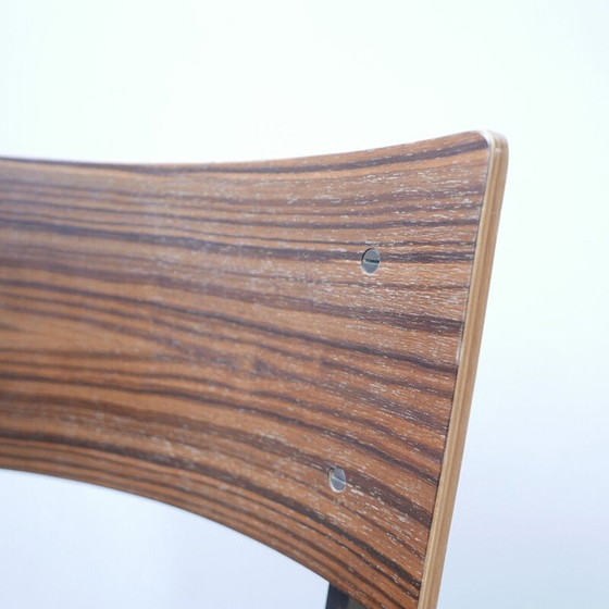 Image 1 of Chaise d'appoint vintage en bronze inhabituelle avec pieds de cheval Angleterre 1980