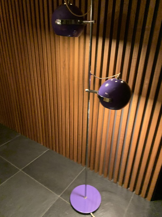 Image 1 of Lampe Vintage 1970- Mauve