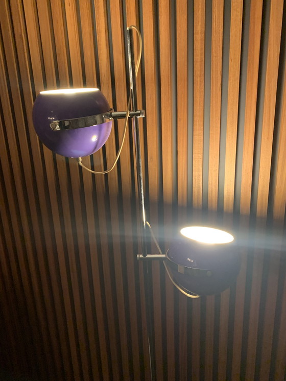 Image 1 of Lampe Vintage 1970- Mauve