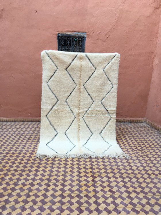 Image 1 of Tapis Beni Ouarain Berbère Marocain 229 X 154 Cm