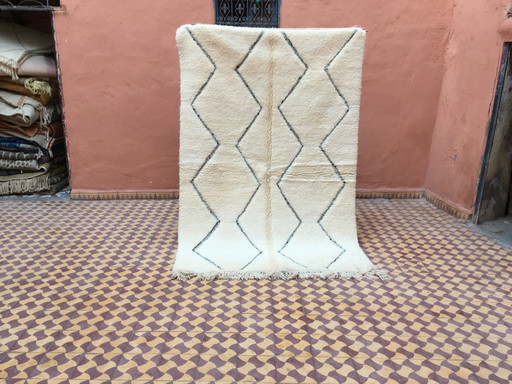 Tapis Beni Ouarain Berbère Marocain 229 X 154 Cm