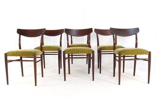 Ensemble de 6 chaises de salle à manger Lübke Otto Pollak 'Aldersbach'.