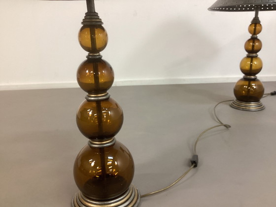 Image 1 of Lot de 2 grandes lampes design années 90