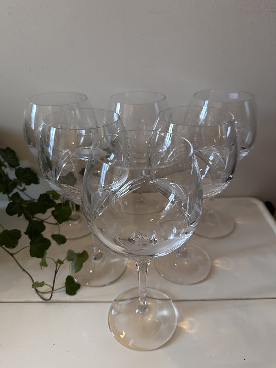 Image 1 of Set de 6 verres à vin en cristal lourd