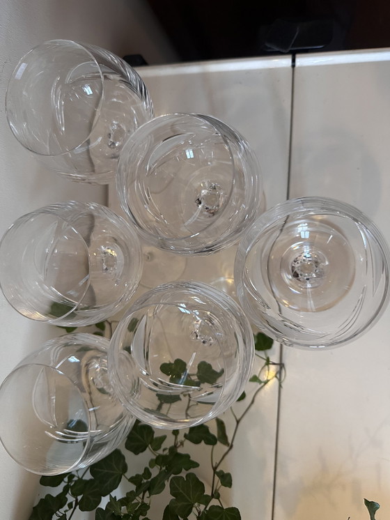 Image 1 of Set de 6 verres à vin en cristal lourd