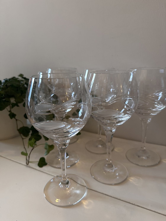 Image 1 of Set de 6 verres à vin en cristal lourd