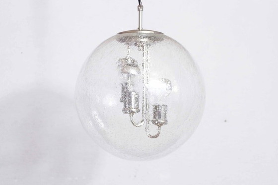 Image 1 of Suspension en verre et métal chromé Born Leuchten