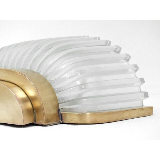 Image 1 of Paire d'appliques Seguso finition cristal bronze 1930