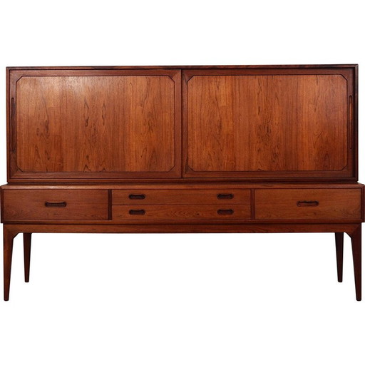 Buffet haut vintage en palissandre de Severin Hansen, années 1960