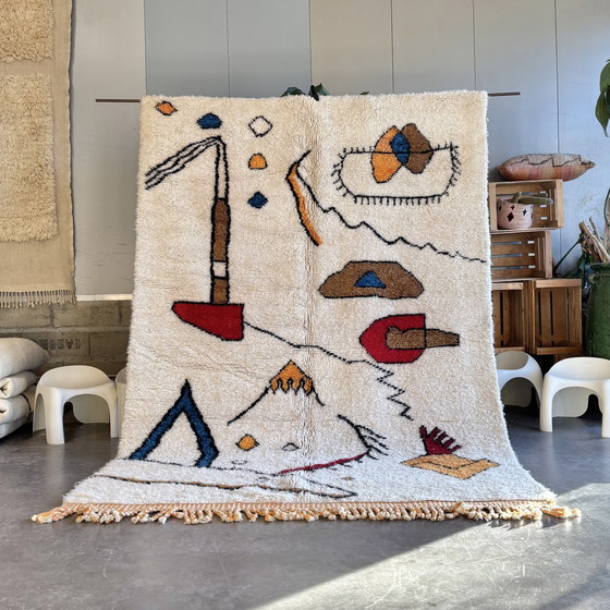 Image 1 of Tapis contemporain marocain en laine