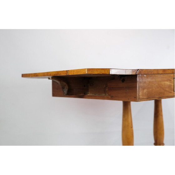 Image 1 of Table Empire vintage en bois de bouleau, Danemark, années 1840