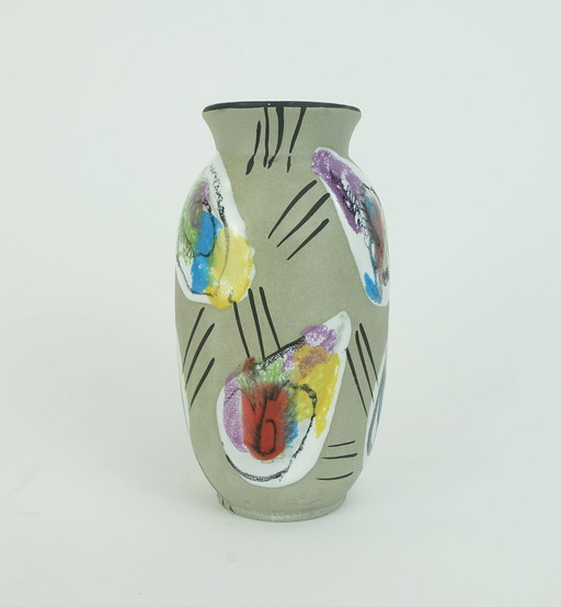 Vase Mid Century Bay-Keramik Decor 'Delhi' Model 604-14 Early 1960S