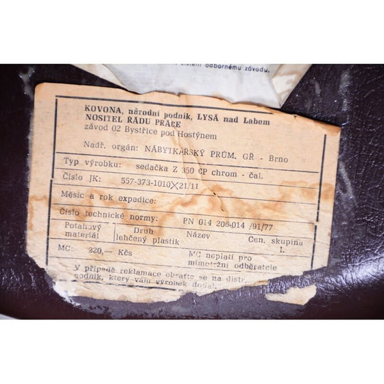 Image 1 of Paire de tabourets Bauhaus vintage de Kovona, années 1960