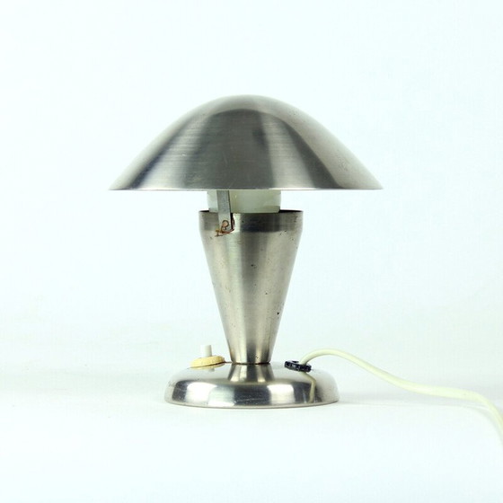Image 1 of Lampe de table vintage chromée Mushroom par Josef Jirka pour Napako, Tchécoslovaquie années 1960