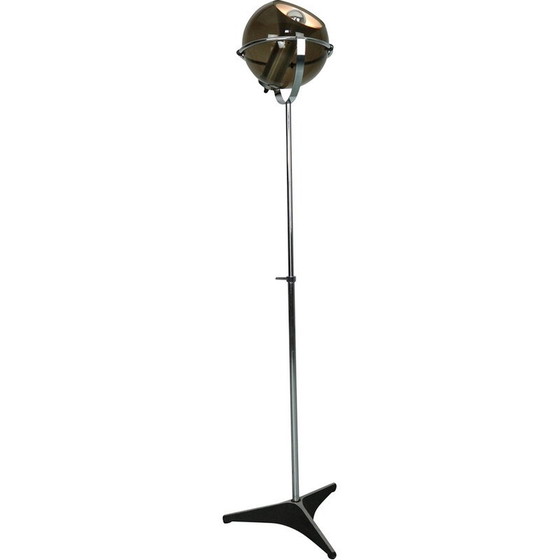 Image 1 of Lampadaire vintage en verre "Globe 2000" par F. Ligtelijn pour Raak, Pays-Bas, 1960