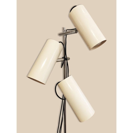 Image 1 of Lampadaire vintage avec 3 bras de lumière réglables, 1970