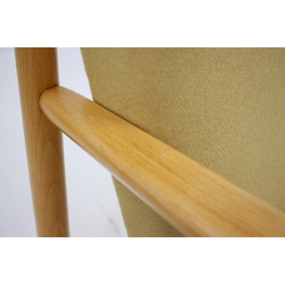 Image 1 of Fauteuil vintage en hêtre, Tchécoslovaquie 1960