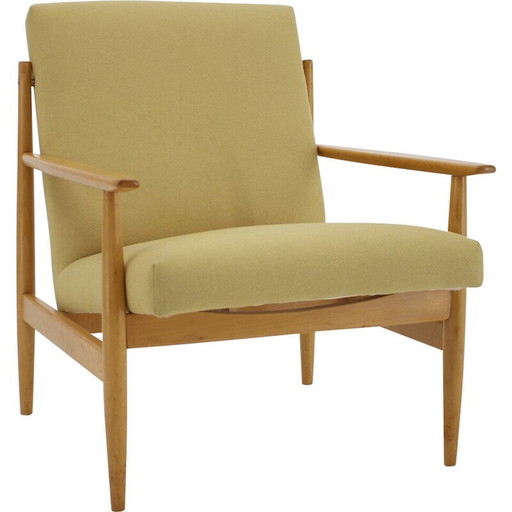 Fauteuil vintage en hêtre, Tchécoslovaquie 1960