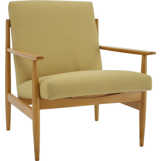 Image 1 of Fauteuil vintage en hêtre, Tchécoslovaquie 1960