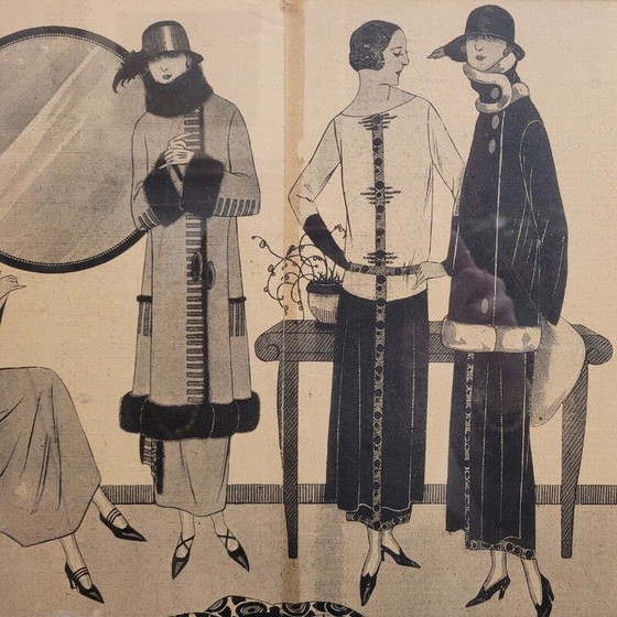 Image 1 of Tableau vintage "Années folles", France 1920
