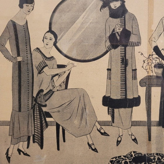 Image 1 of Tableau vintage "Années folles", France 1920