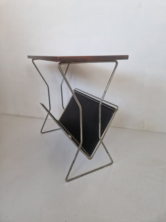 Image 1 of Porte-revues vintage en placage de palissandre