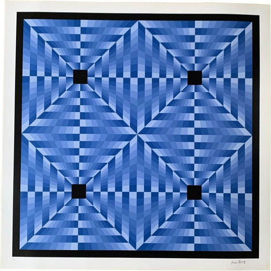 Image 1 of Photolithographie vintage de Jim Bird, 1972