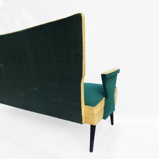 Image 1 of Canapé Love Seat Mid Century Fait sur mesureItalien 1950s