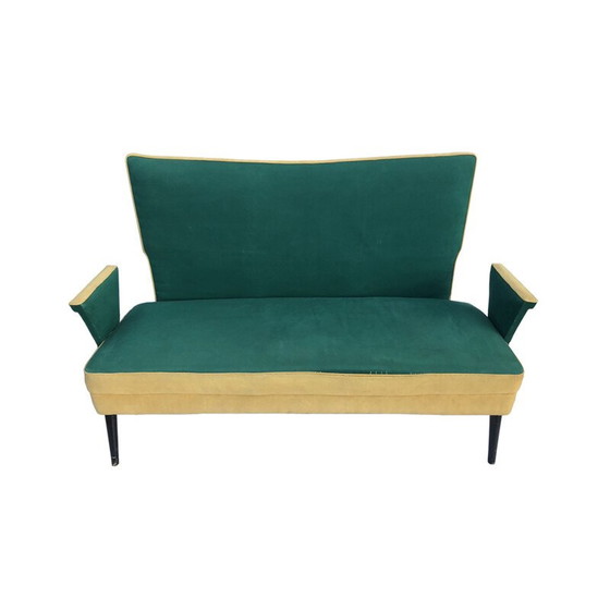 Image 1 of Canapé Love Seat Mid Century Fait sur mesureItalien 1950s