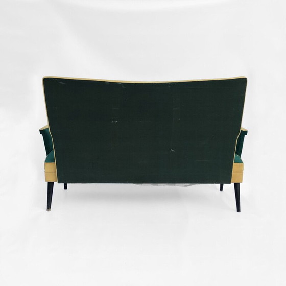 Image 1 of Canapé Love Seat Mid Century Fait sur mesureItalien 1950s