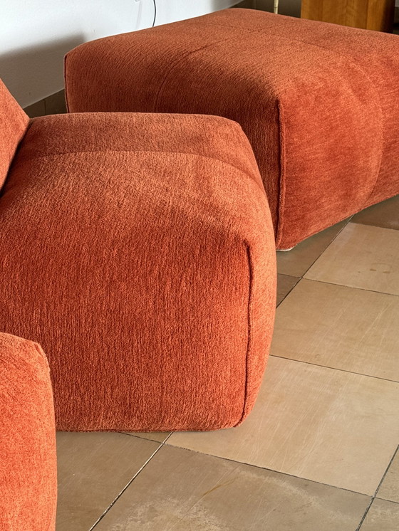 Image 1 of B&B Italia Sofa Le Bambole Mario Bellini In Pierre Frey