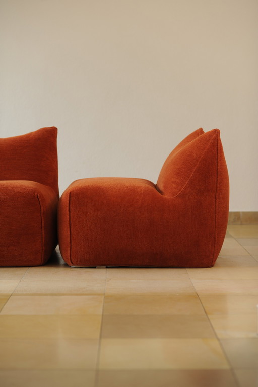 B&B Italia Sofa Le Bambole Mario Bellini In Pierre Frey