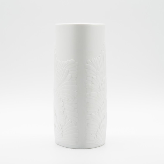 Image 1 of Rosenthal Rosemonde Nairac Bisque Porcelaine Vase Duo Tree Of Life&Anemone Op-Art