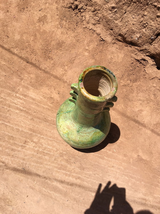 Image 1 of Poterie De Tamegroute En Terre Cuite Émaillée 