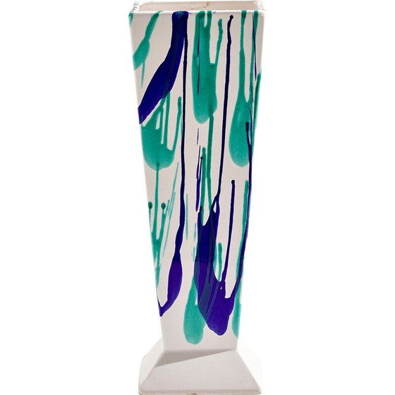 Image 1 of Vase en céramique autrichien vintage Wasserfall de Gmundner Keramik, années 1980