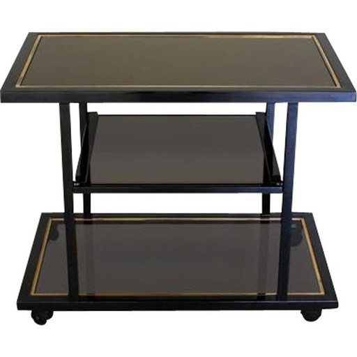 Chariot de bar vintage Belgo Chrom par Roger Vanhevel, 1970