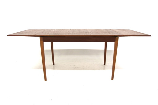  Table De Salle À Manger "Portefeuille" En Teck, Suède, 1960 