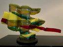 Objet en verre coloré