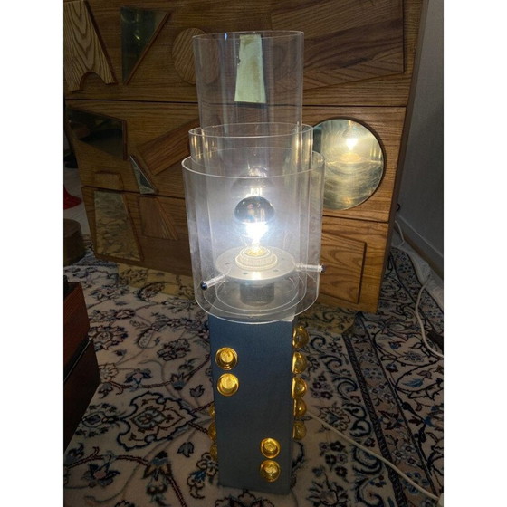 Image 1 of Lampe vintage en métal et plexi, 1970