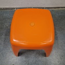 70s Orange Vintage Tabouret Flair Spaceage