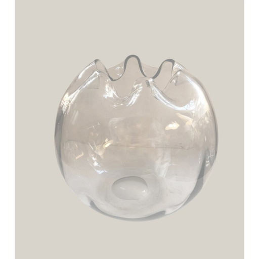 Vase vintage en verre soufflé de Murano