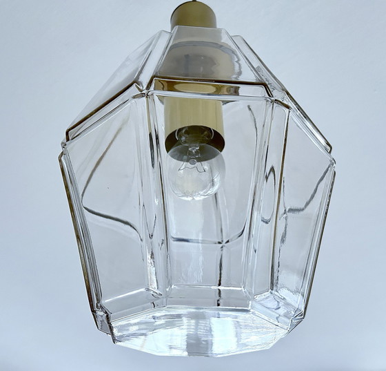 Image 1 of Grande lampe suspendue en verre Limburg
