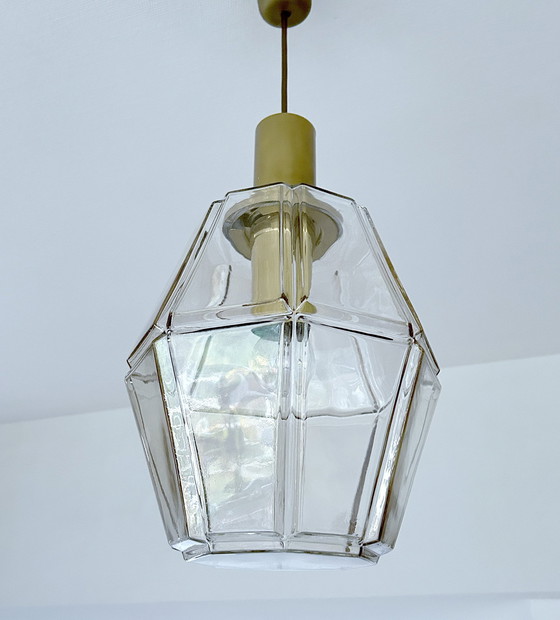 Image 1 of Grande lampe suspendue en verre Limburg