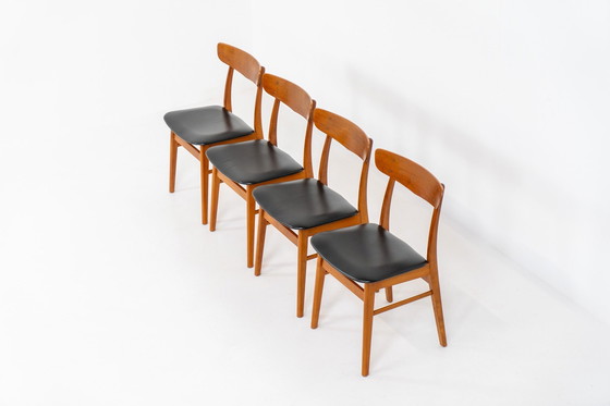 Image 1 of Ensemble de 4 chaises de salle à manger Mosbøl par Findahl (Danemark, années 1960).