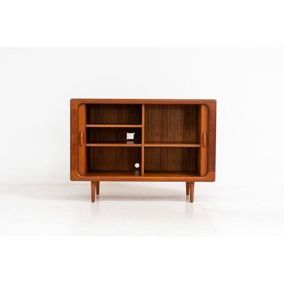 Image 1 of Buffet vintage en teck à portes tambour par Svend Dyrlund