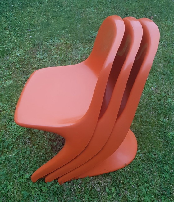 Image 1 of 3X Chaises Casalino empilables pour enfants Par Alexander Begge Pour Casala